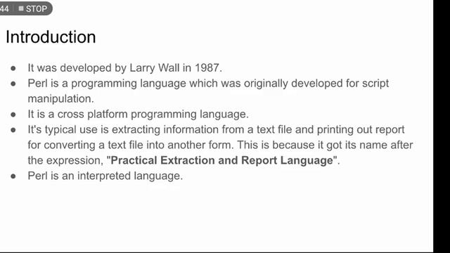 CS-209 || Chapter 7 || Introduction of Perl part 1 by Naveen Dabley смотреть онлайн