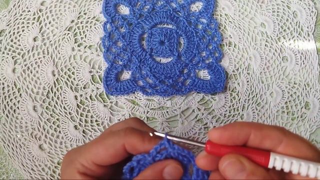 Красивый мотив крючком&Beautiful crochet motif .Обзор моей туники из пряжи от Вита ,,Novelty". смотреть онлайн