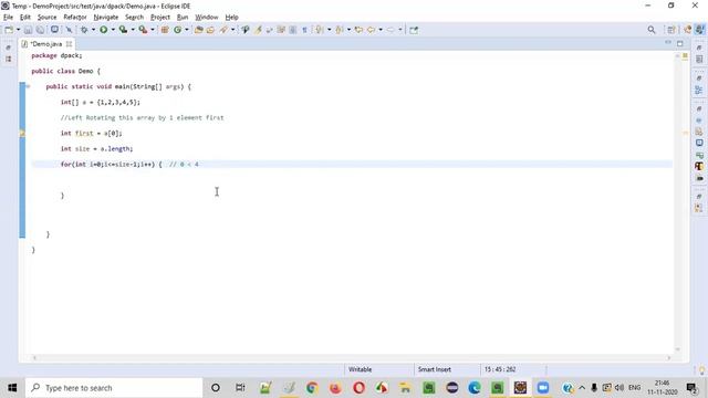 Java program to left rotate an Array by 3 elements смотреть онлайн