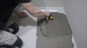 Облицовка душевой керамогранитом весь процесс.