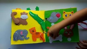 Развивающая книжка из фетра своими руками. Мягкая книжка. Видеообзор.