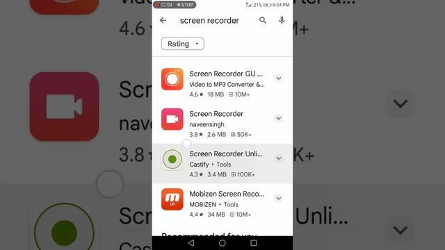 Screen recorder app for Android phone||screen recorder application||G H M world смотреть онлайн