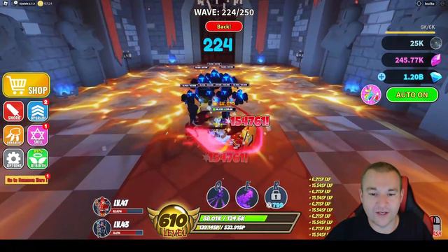 Level 70 REBIRTH! How I Get Levels Fast! Sword Warriors смотреть онлайн