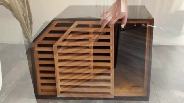 Тумба-вольер Safe Home Wood black. #вольердлясобаки смотреть онлайн