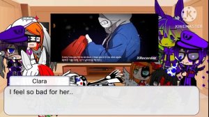 Aftons Reacts to ‘Undertale Stronger Than You’ //Sans/Chara/Frisk/Papryus/Gaster//