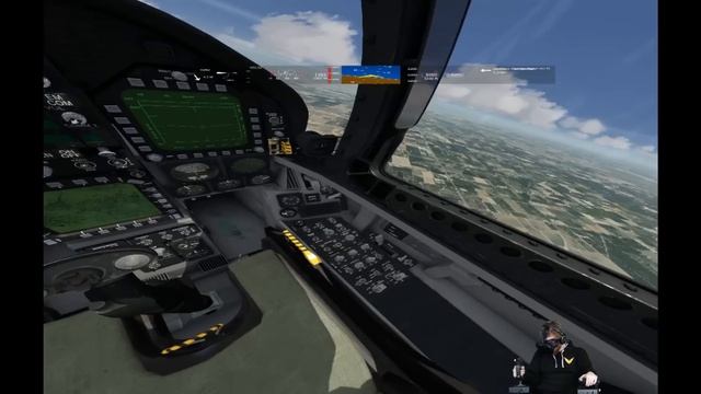 Aerofly FS 2: VR flight simulator gameplay on HTC Vive with x52 Pro HOTAS смотреть онлайн