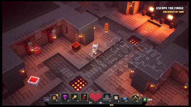 Minecraft Dungeons | Fiery Forge + Redstone Monstrosity Boss смотреть онлайн