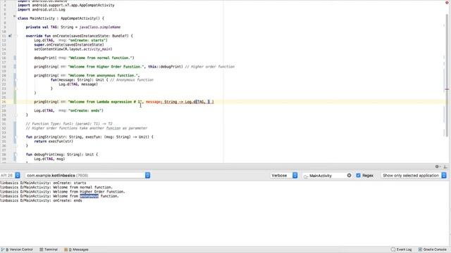 Kotlin Basic Syntax: Lambda Expressions, Higher-order functions and Anonymous functions Bengali смотреть онлайн