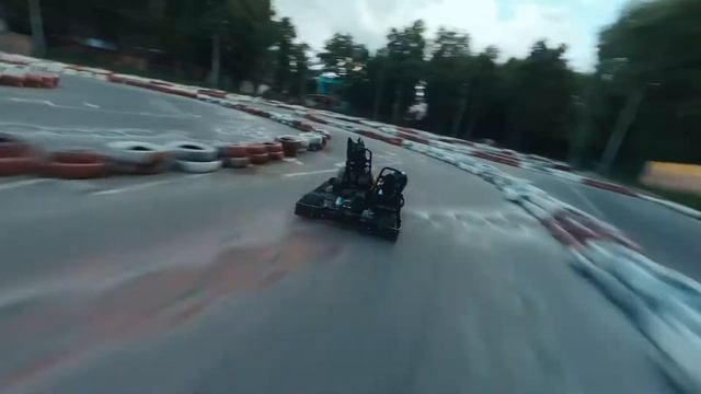 Картинг в парке М. Гафури г. Уфа съемка с FPV дрона [FPV DRONEUFA]