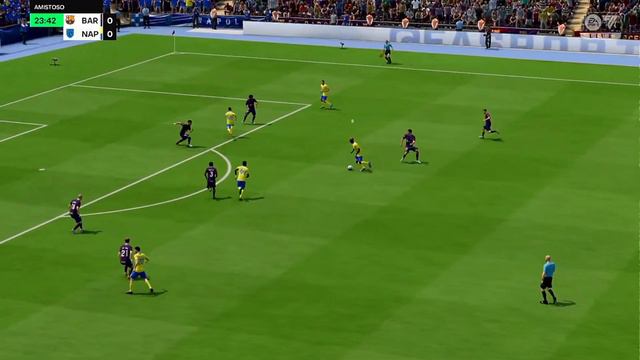 BARCELONA vs NAPOLI CHAMPIONS LEAGUE GAMEPLAY FIFA 24 смотреть онлайн