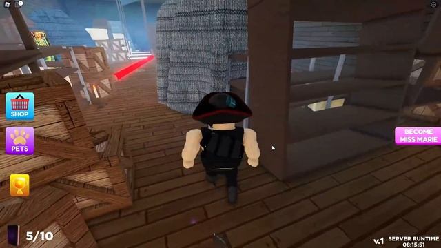 A KILLER IS AFTER ME IN A SCARY LIBRARY! (Roblox Escape Miss Marie's Library) смотреть онлайн
