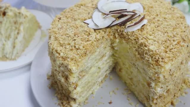 Торт НАПОЛЕОН - хрустящий торт | Самый вкусный торт смотреть онлайн