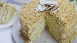 Торт НАПОЛЕОН - хрустящий торт | Самый вкусный торт