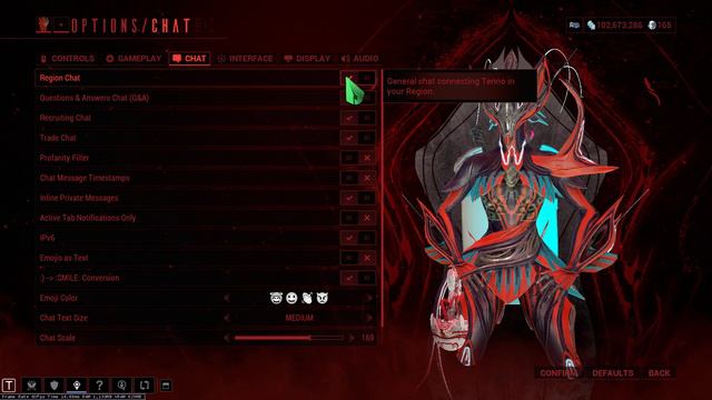 Warframe: Region Chat and general chat settings смотреть онлайн