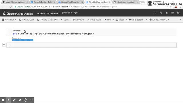 GCP Datalab - Different options to Clone a GitHub Repository смотреть онлайн