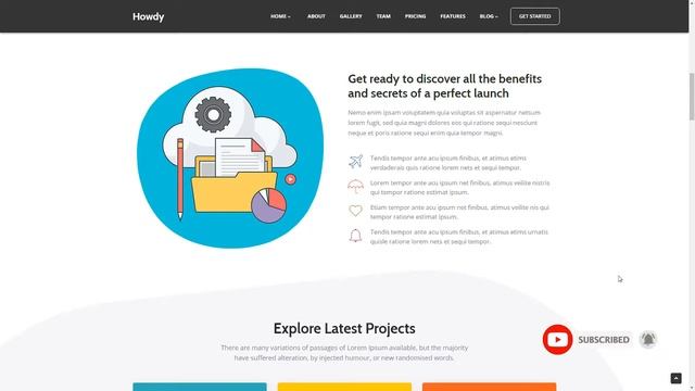 Howdy - Multipurpose High-Converting Landing Page WordPress Theme смотреть онлайн