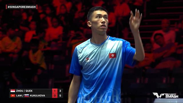 FULL MATCH | LAM / KUKULKOVA vs QUEK / ZHOU | XD R32 | #SingaporeSmash 2024 смотреть онлайн