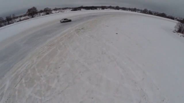 Winter Drift New Riga 2014 Съёмка с квадрокоптера смотреть онлайн