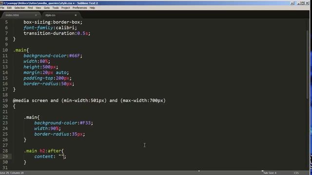 Les "Media queries" en CSS смотреть онлайн