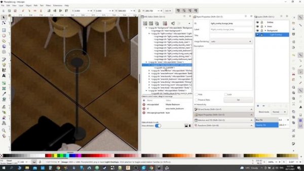Home Assistant Floorplan SVG Inkscape