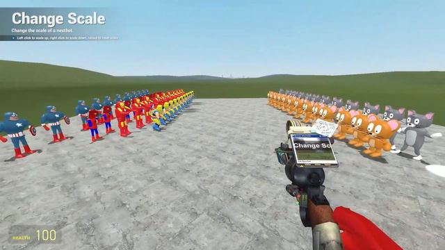 Garry's Mod - 3D NEXTBOTS MARVEL ARMY VS Tom & Jerry Army, Garten of Banban, Poppy Playtime, Alphab смотреть онлайн