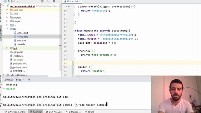 GitHub : working with branches, Conflicts and go back to a specific commit смотреть онлайн