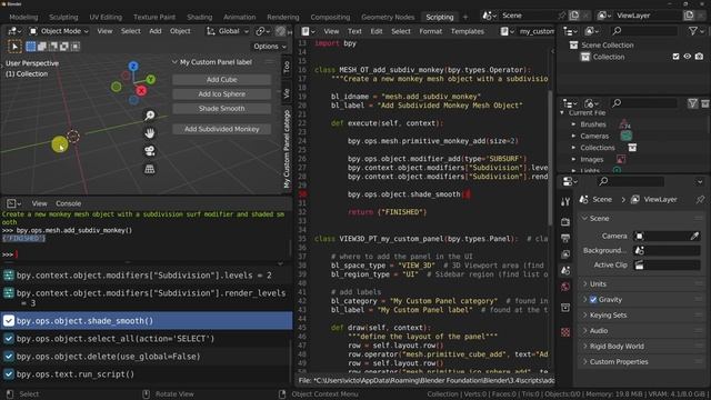Blender Python scripting: Creating custom operators from scratch смотреть онлайн