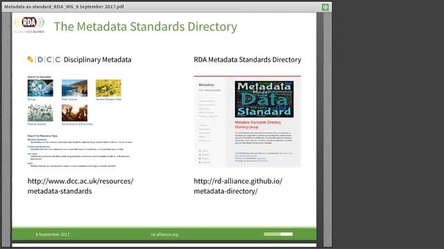 Metadata as standard improving interoperability through the Research Data Alliance смотреть онлайн