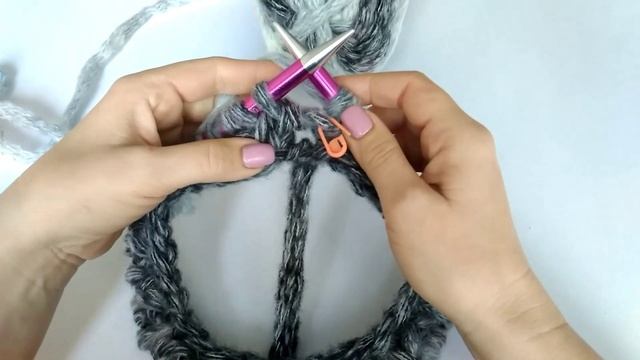 Снуд английской резинкой в один оборот. Мастер класс. Mother's Knitting смотреть онлайн