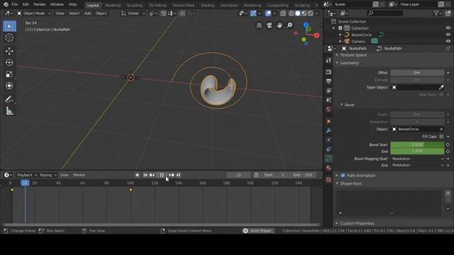 Blender Bevel Start & End (Part 1) смотреть онлайн