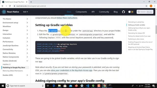 React Native | Making Release APK For Publishing in Google Play Store from Scratch смотреть онлайн