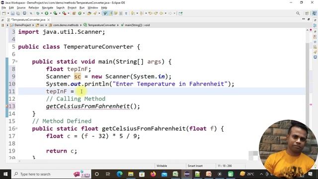 Fahrenheit to Celsius Conversion Java Method Program | Class#50 смотреть онлайн