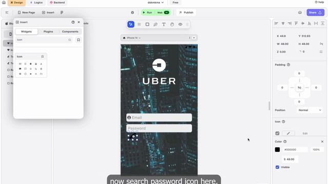 Blup Academy #4 | Uber's Login Page in Blup: Rectangle Text & Widget Tutorial | Blup Editor смотреть онлайн