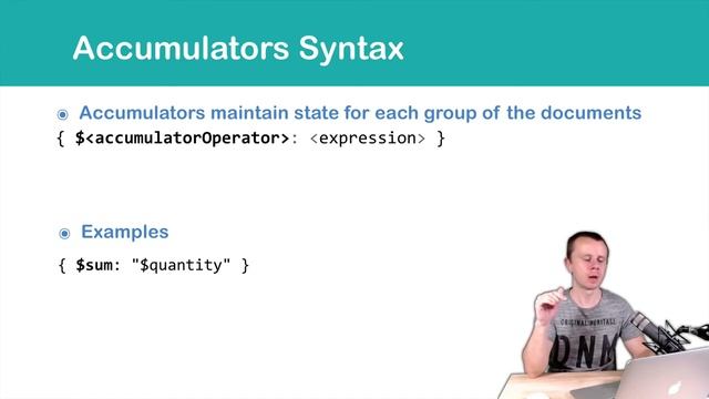 33 Accumulators Syntax - MongoDB Aggregation Tutorial смотреть онлайн