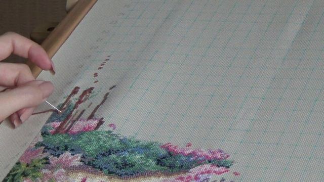 Процесс вышивки крестом,организация работы и болтовня. смотреть онлайн