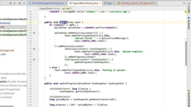 ANDROID FIREBASE CLOUD STORAGE (Video upload and download) смотреть онлайн