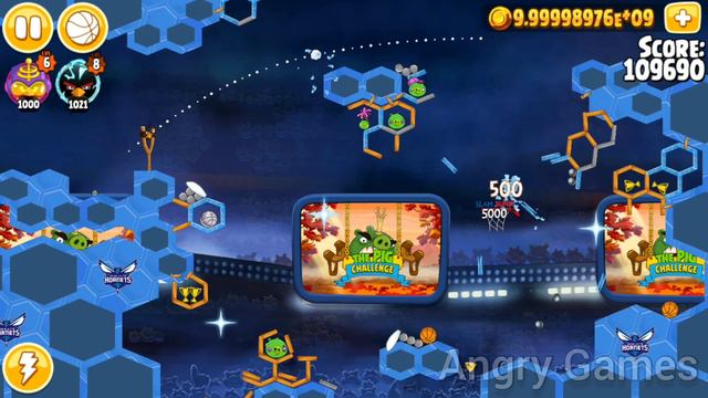 Angry Birds Seasons 3 Stars Ham Dunk 68 Level смотреть онлайн