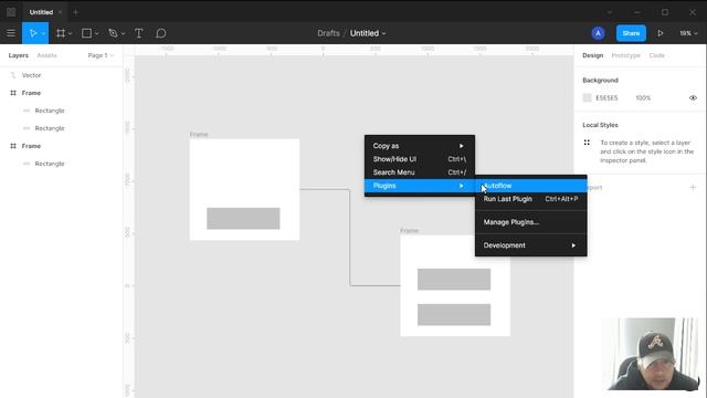 Figma. Плагин Autoflow смотреть онлайн