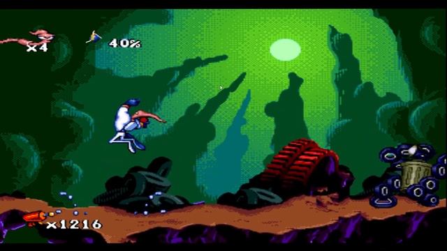 EarthWorm Jim \ Червяк Джим #01 - New Junk City \ Мусорный Город