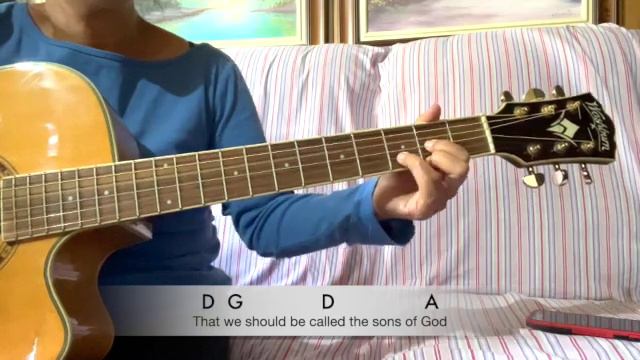 BEHOLD WHAT MANNER OF LOVE w/ lyrics and chords смотреть онлайн