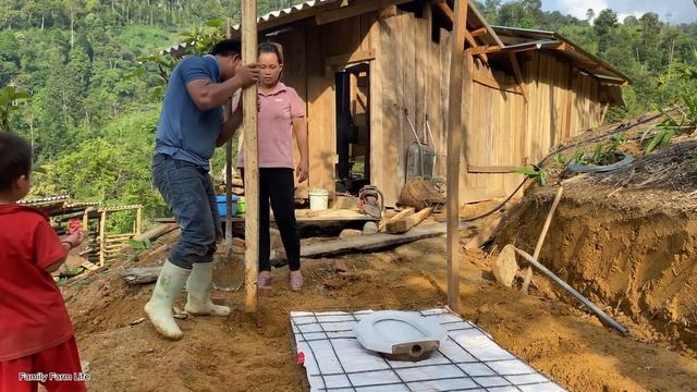Completed Construction Of Latrines For Ducks To Eat At The New Farm | Family Farm Life