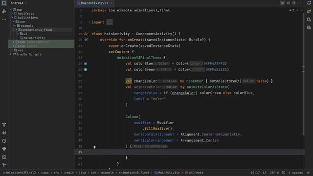 Animate background color - animateColorAsState | Jetpack Compose | Code Along смотреть онлайн