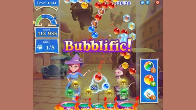 Bubble Witch Saga 2 Level 1144 смотреть онлайн