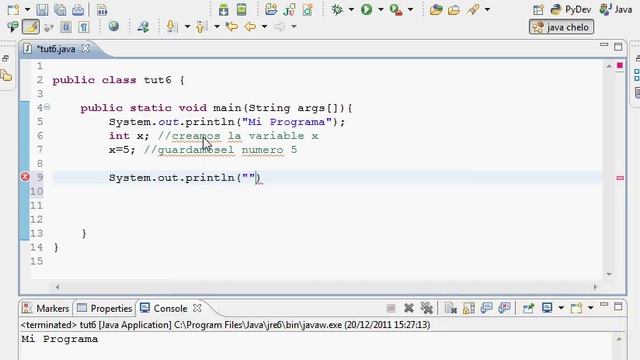 Tutorial Programacion Java 6 : Variables смотреть онлайн