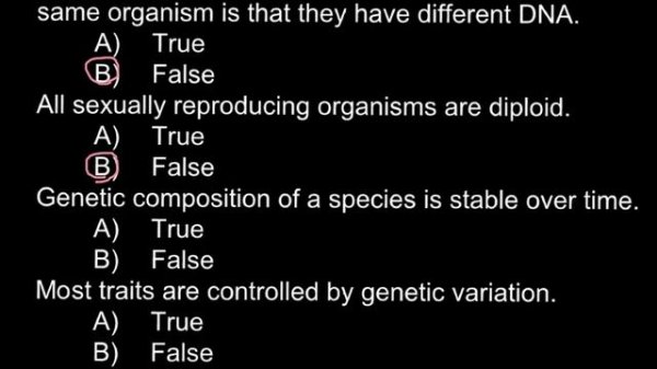 Genetics quiz questions with answers