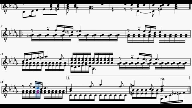 Guitar School, Book 3, Page 10. Wonderful Andante Cantabile by Heinrich Albert 1914 смотреть онлайн