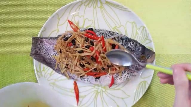 IKAN TIM JAHE / STEAM FISH WITH FERMENTED BEANS / 清蒸豆豉魚 смотреть онлайн