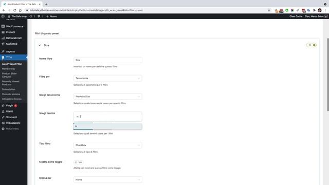 YITH AJAX Product Filter for WooCommerce: come configurare un filtro per taglia смотреть онлайн