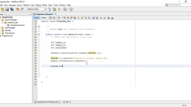 Suma, resta, multiplicación y división en java (Scanner) смотреть онлайн