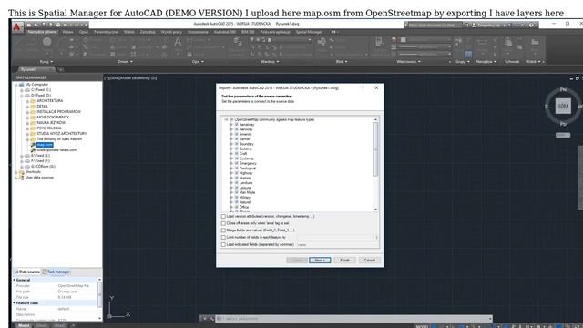 GIS: Convert OpenStreetMap to AutoCAD/DXF/DWG with LAYERS смотреть онлайн